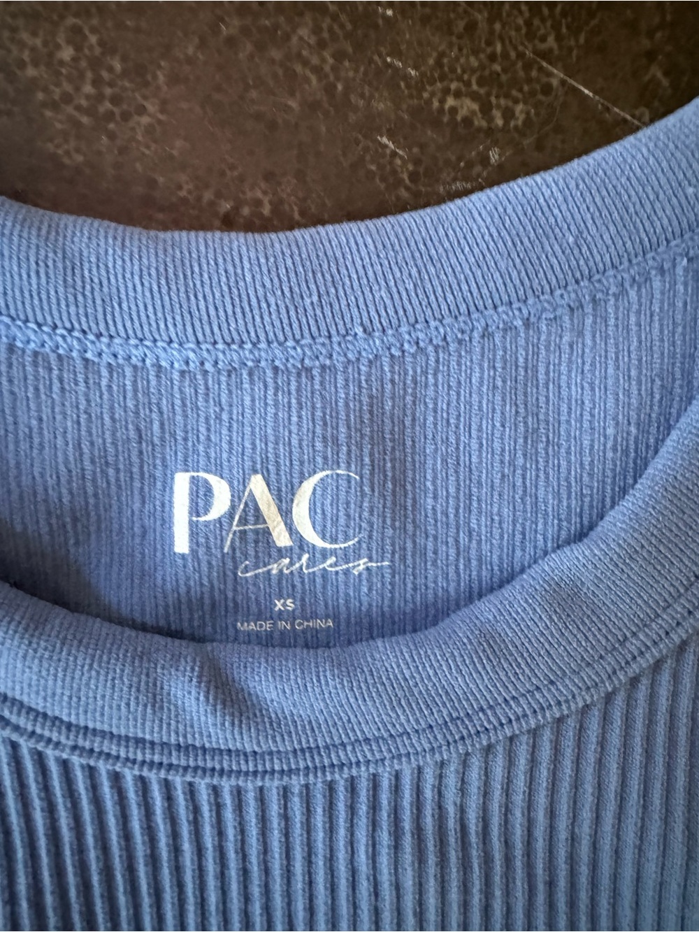 PacSun Light Blue Ribbed Crop Tank - Picture 2 of 3